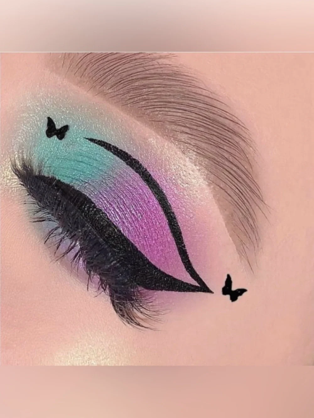Lottie London Stamp Liner - Ultra Black Butterfly Stamp and Eyeliner Duo